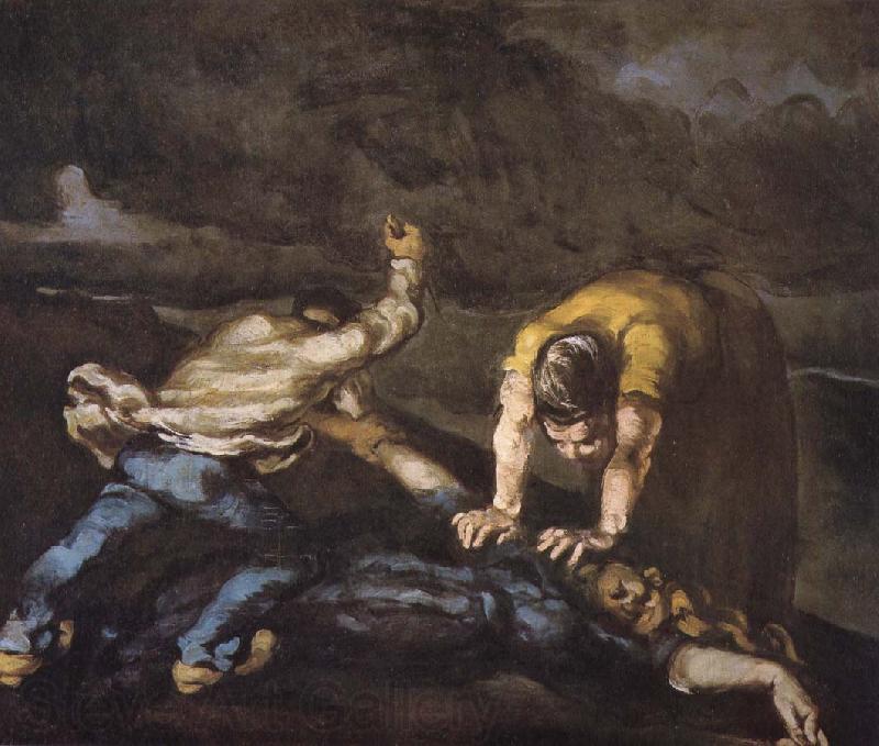 Paul Cezanne murder Norge oil painting art